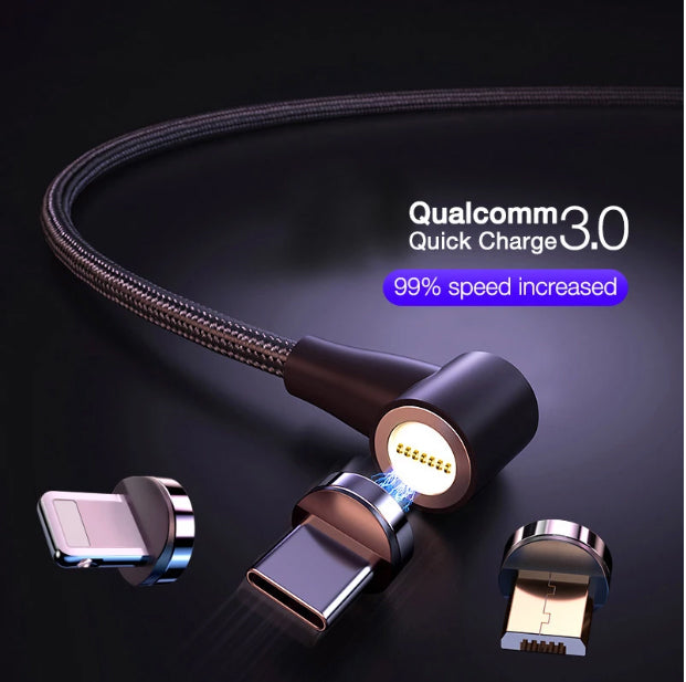 Magnetic USB-C / Micro USB Fast Charging Cable