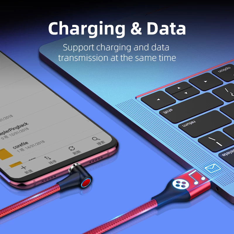 Magnetic USB-C / Micro USB Fast Charging Cable