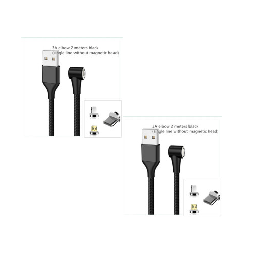 Magnetic USB-C / Micro USB Fast Charging Cable