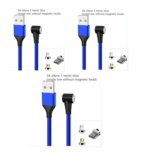 Magnetic USB-C / Micro USB Fast Charging Cable