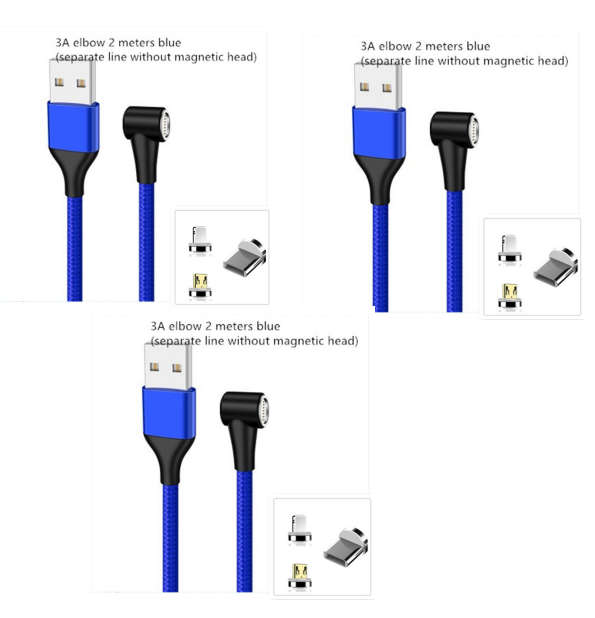 Magnetic USB-C / Micro USB Fast Charging Cable