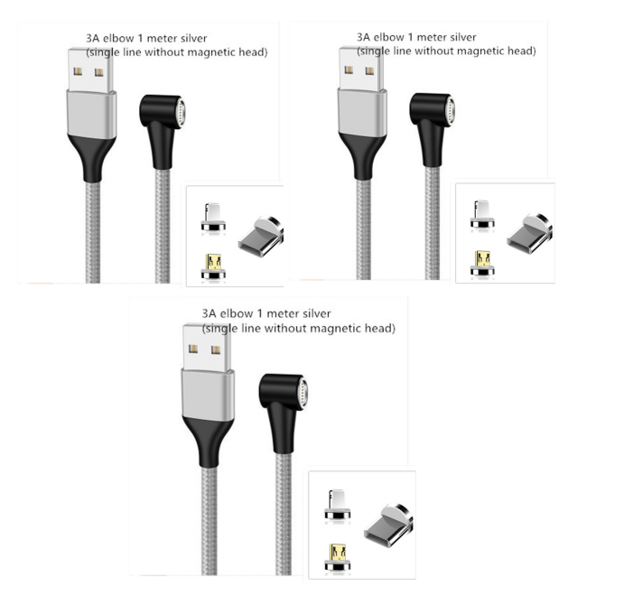 Magnetic USB-C / Micro USB Fast Charging Cable