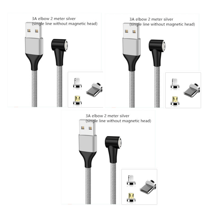 Magnetic USB-C / Micro USB Fast Charging Cable