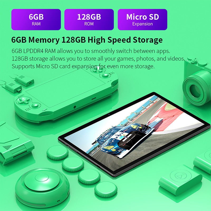 Teclast M40 10.1'' Tablet 1920x1200 4G Network UNISOC T618 Octa Core 6GB RAM 128GB ROM Tablets PC Android 10 Dual Wifi Type-C