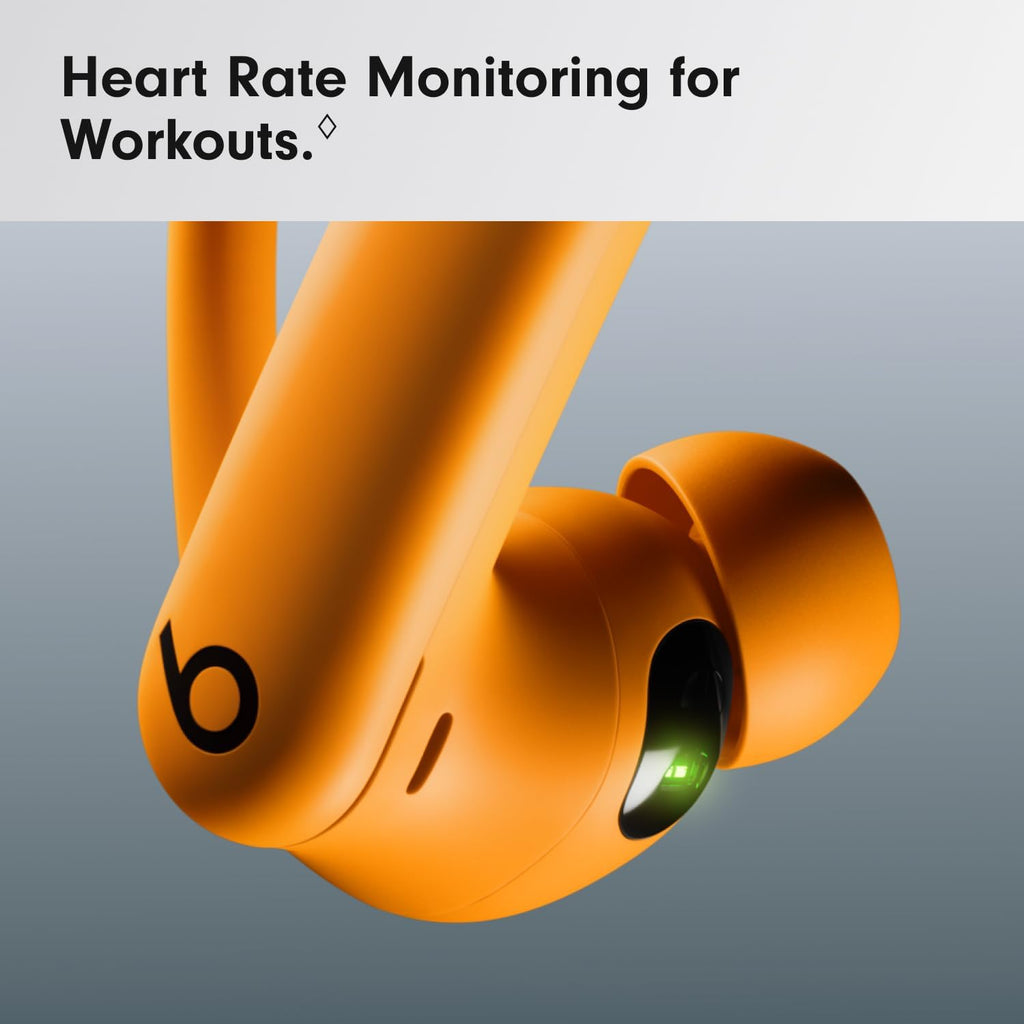 Beats Powerbeats Pro 2 - Wireless Noise Cancelling Workout Earbuds with Secure- Fit Earhooks, Up to 45-Hour Battery with Charging Case, Sweat & Water Resistant, Heart Rate Monitoring - Electric Orange