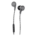 Maxell Bass 13 Metallic Earbuds with Microphone, 4 ft Cord, Silver