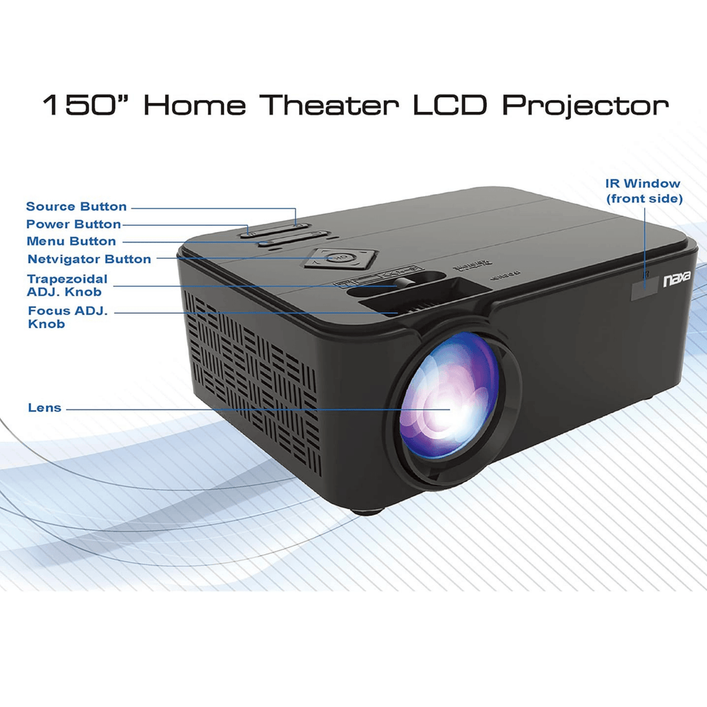 Naxa 150” Home Theater LCD Projector