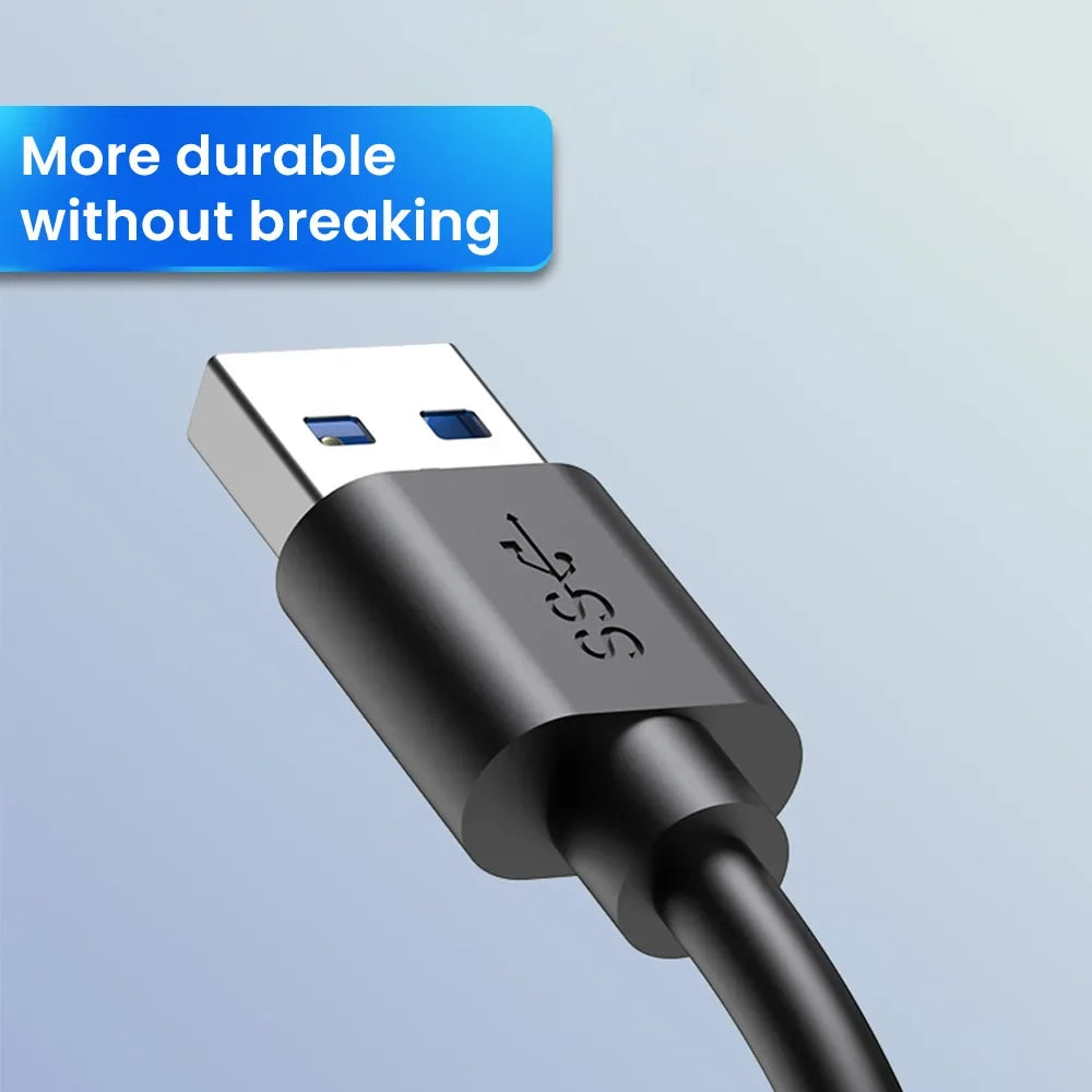 High Speed USB Hub 4 Ports USB 3.0 with Cable Type C Splitter Use Power Adapter Multiple Socket For PC Laptops Notebook Computer