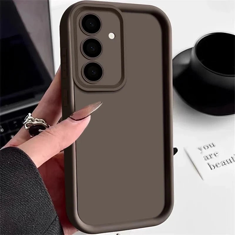 Candy Color Soft Silicone Phone Case | Matte TPU Cover for Samsung Galaxy