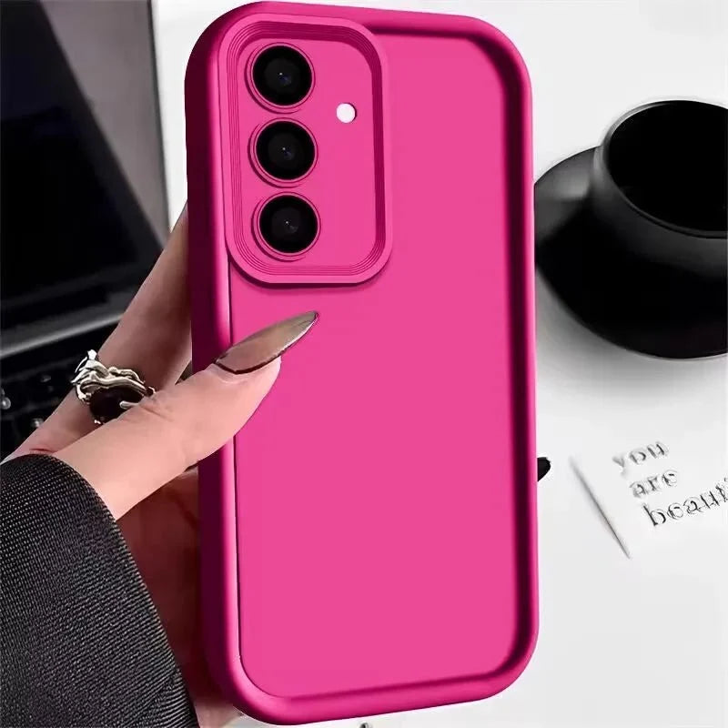 Candy Color Soft Silicone Phone Case | Matte TPU Cover for Samsung Galaxy