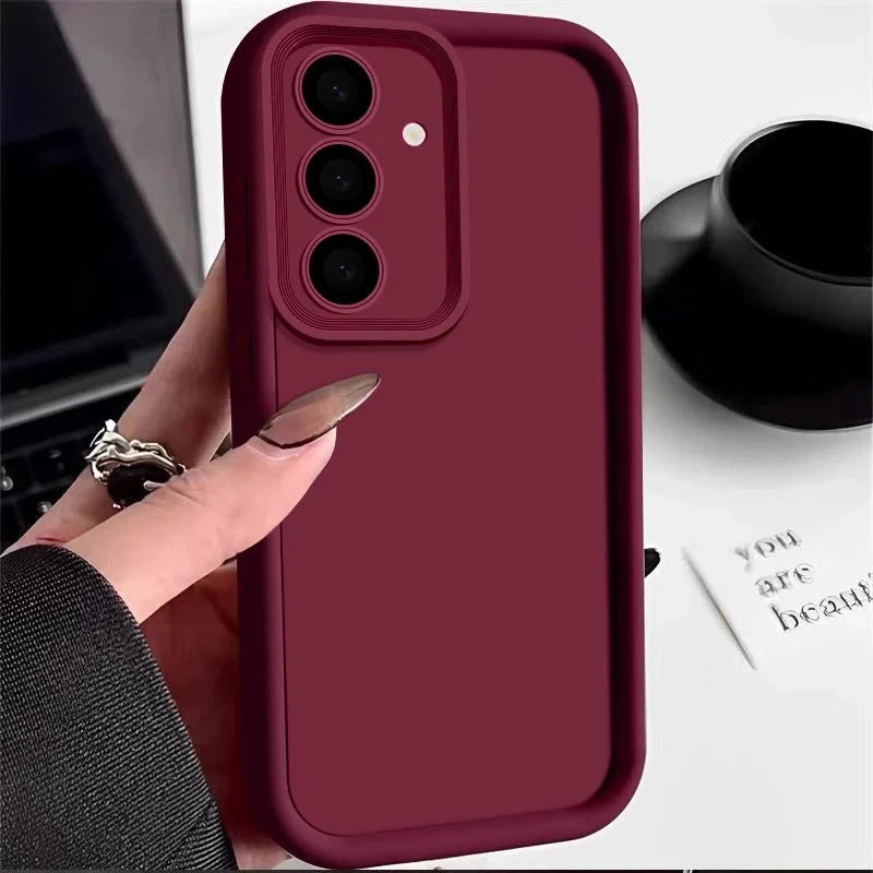 Candy Color Soft Silicone Phone Case | Matte TPU Cover for Samsung Galaxy