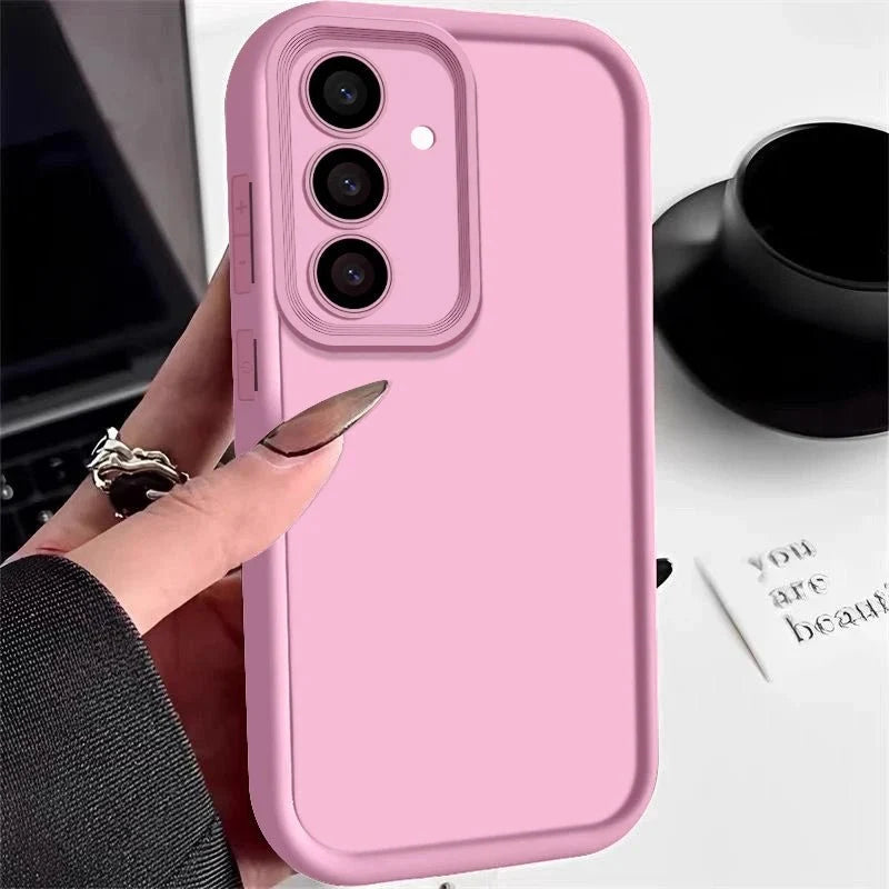 Candy Color Soft Silicone Phone Case | Matte TPU Cover for Samsung Galaxy
