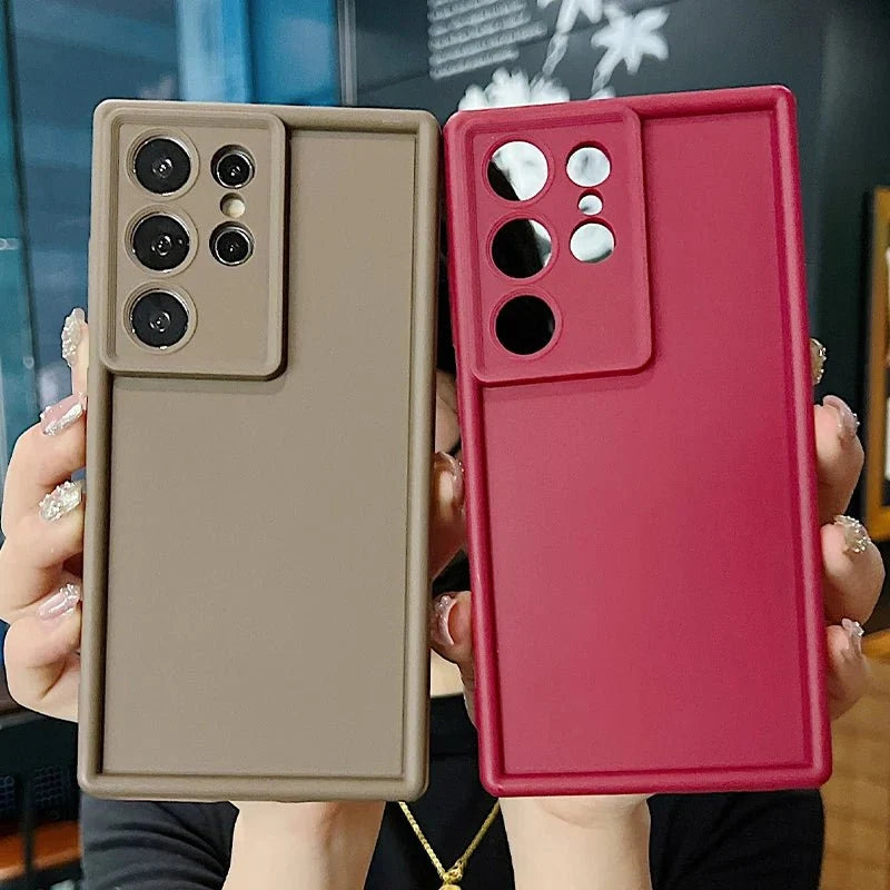 Candy Color Soft Silicone Phone Case | Matte TPU Cover for Samsung Galaxy