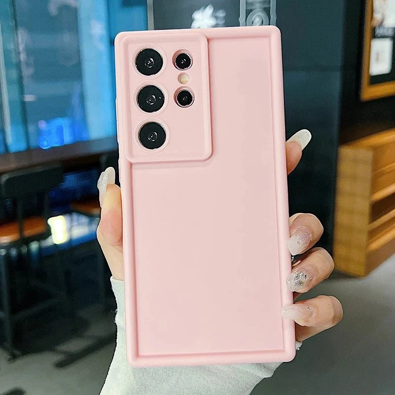 Candy Color Soft Silicone Phone Case | Matte TPU Cover for Samsung Galaxy