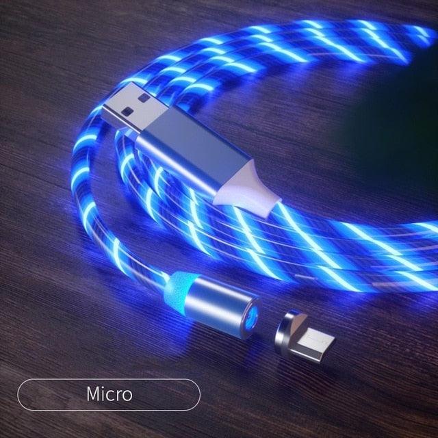Magnetic USB Car Phone Charger Cable (360° Rotating)