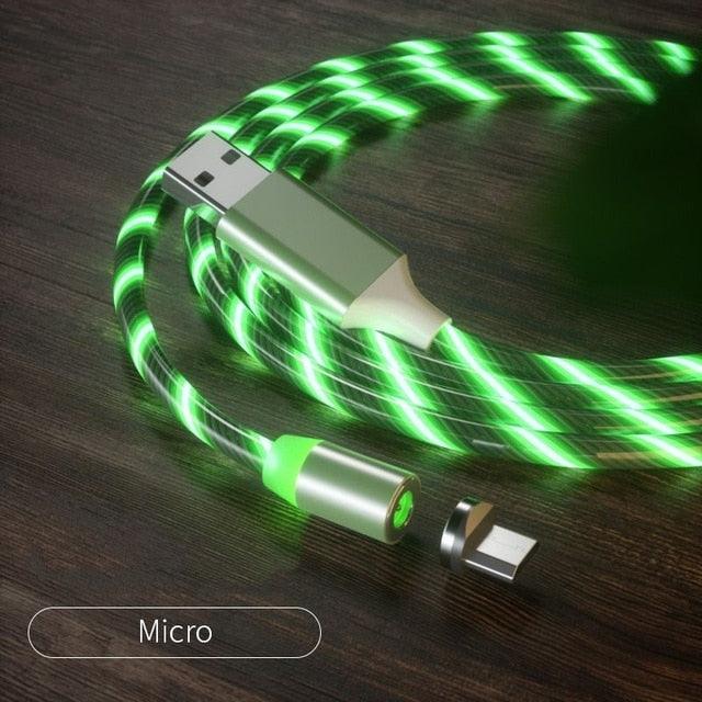 Magnetic USB Car Phone Charger Cable (360° Rotating)