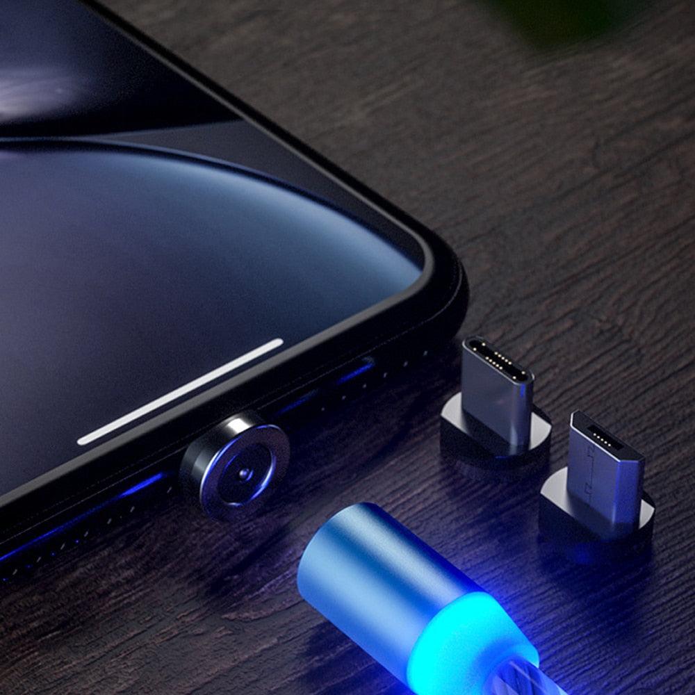 Magnetic USB Car Phone Charger Cable (360° Rotating)