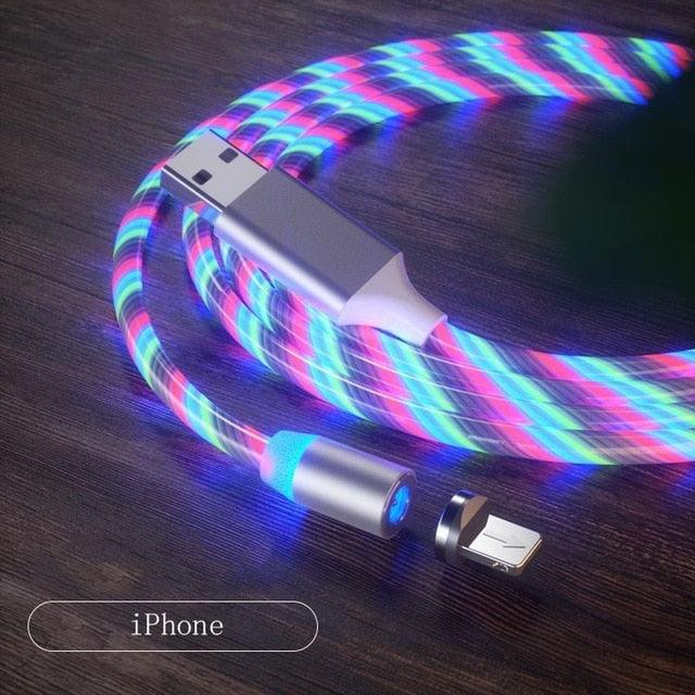 Magnetic USB Car Phone Charger Cable (360° Rotating)