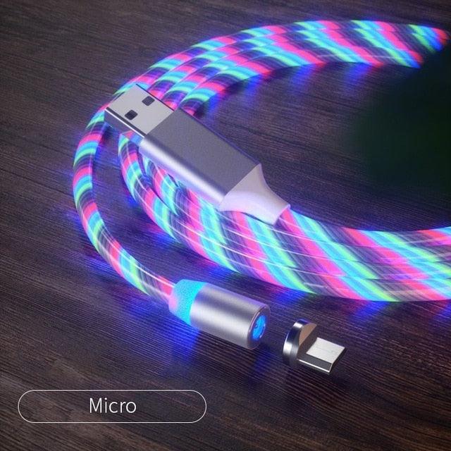Magnetic USB Car Phone Charger Cable (360° Rotating)